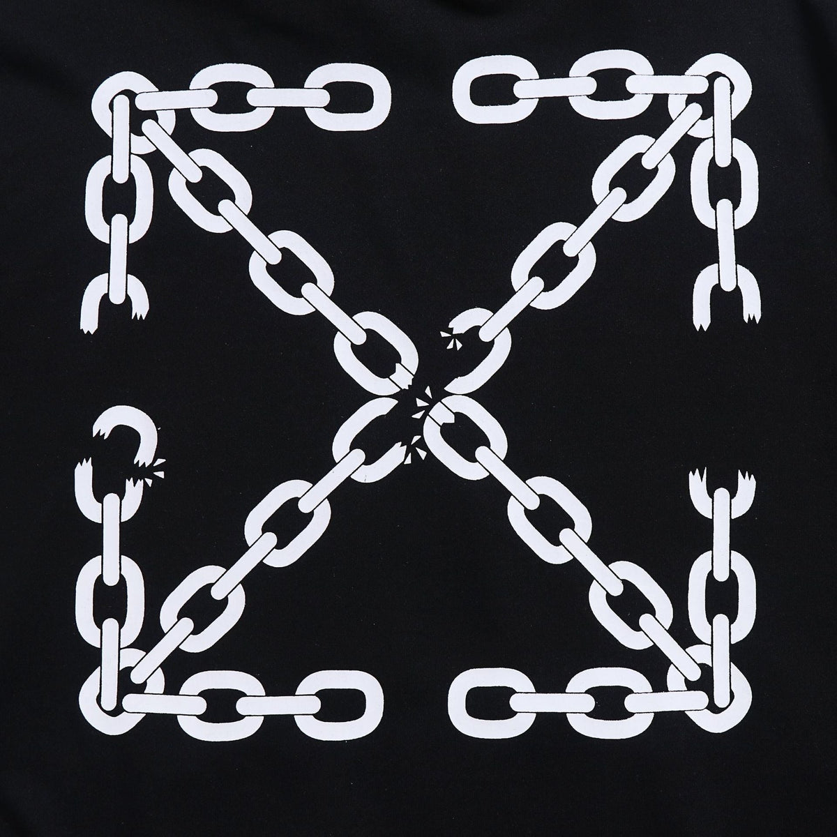 Off-White Chain Arrow Hoodie – Pullover Fleece