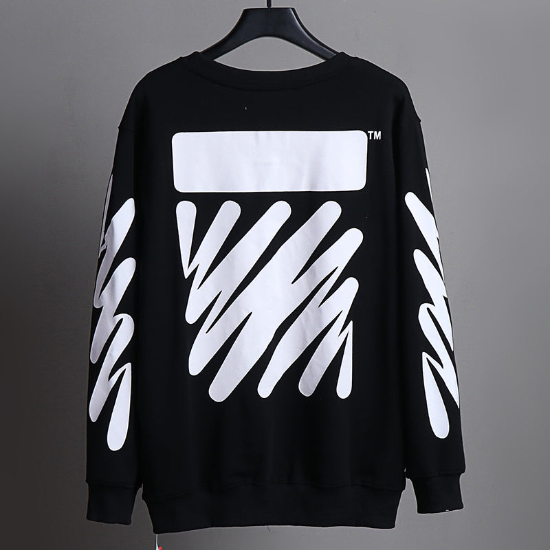 Off-White Oversized Fleece Crewneck Sweatshirt