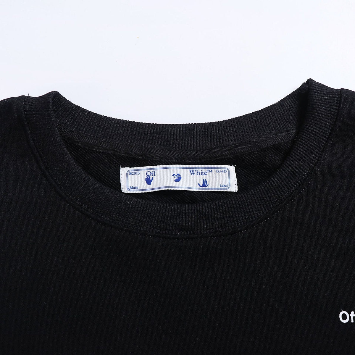 Off-White Oversized Fleece Crewneck Sweatshirt