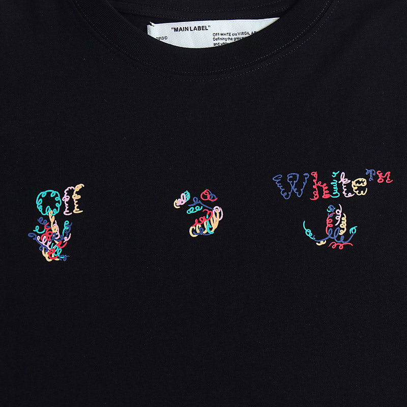 OFF-WHITE "Multicolor Scribble" Arrow Graphic T-Shirt