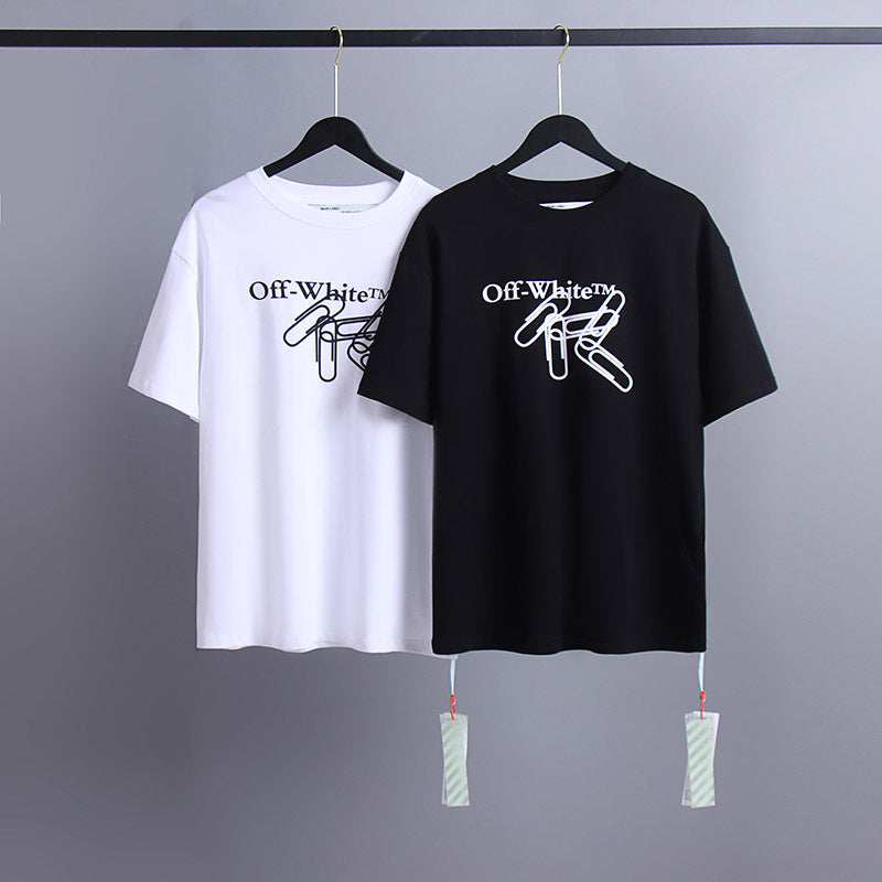 OFF-WHITE "Paper Clip" Arrow Graphic T-Shirt