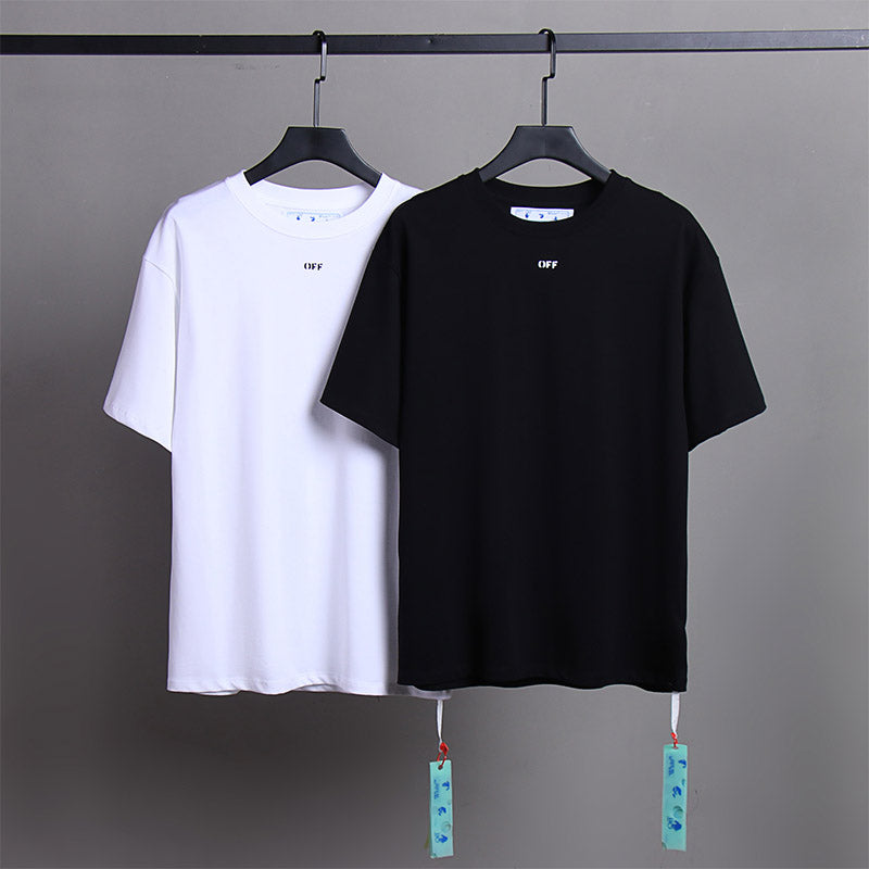 Off-White Logo-Print Cropped Cotton T-Shirt