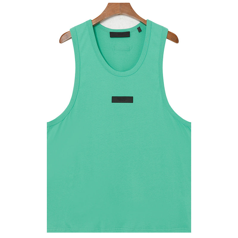 Fear of God Double Line Logo Decoration Sleeveless T-Shirt – Multiple Colors