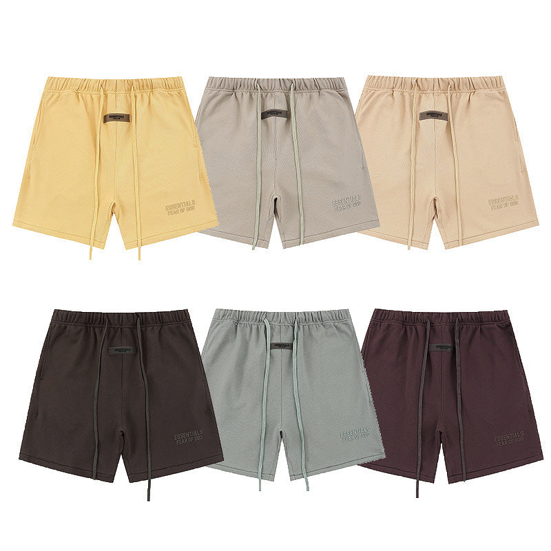 Fear Of God Season 9 Flocking Letter Print Shorts – Wheat / Mei Purple