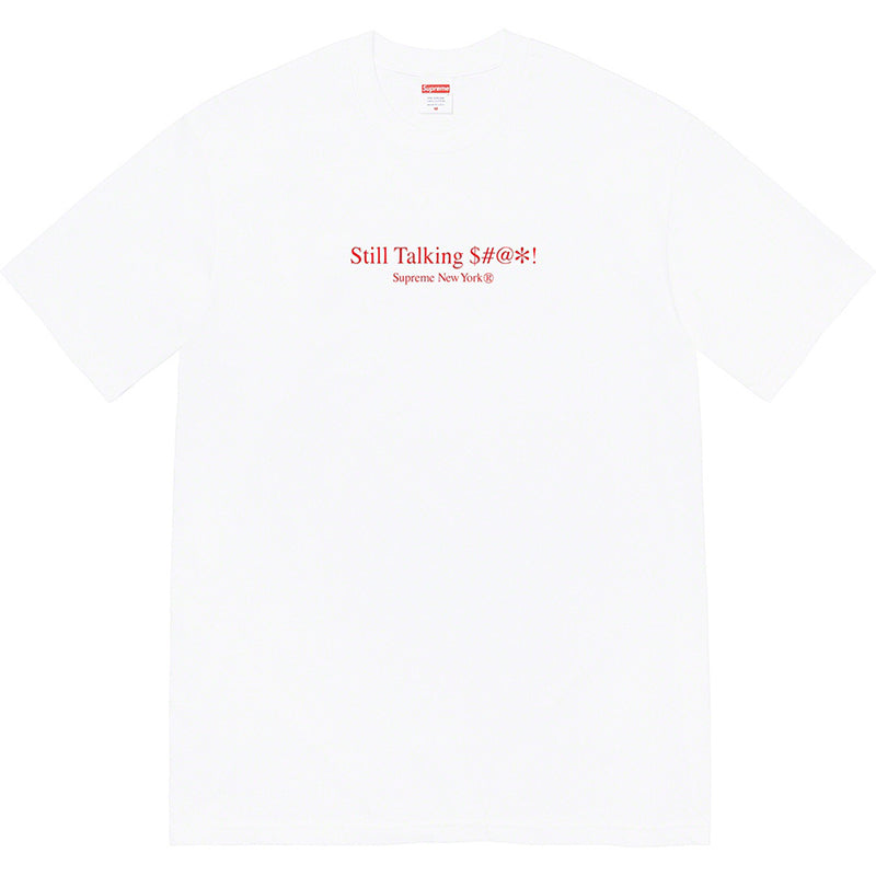 Supreme SS22 Still Talking T-Shirt — Black / White