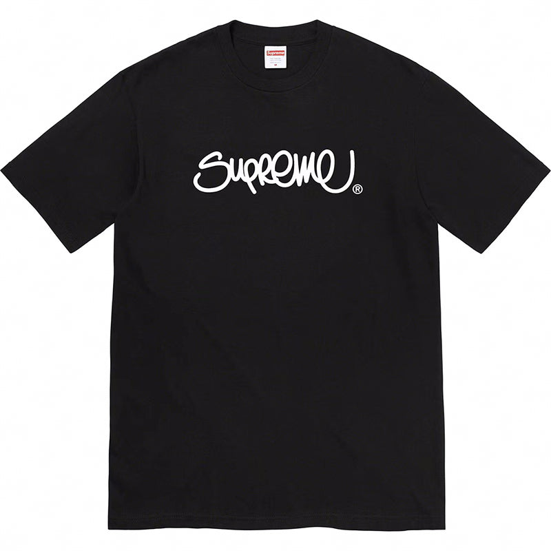 Supreme 22SS Handstyle T-Shirt — Black / White