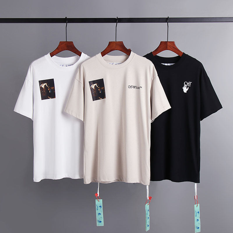 Off-White Piano Player Oil Painting T-Shirt