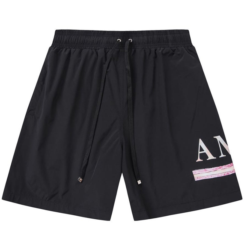 AMIRI Logo-Print Swim Shorts