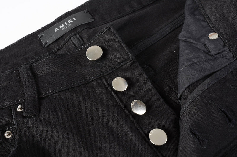 AMIRI Slim Fit Distressed Jeans – Full Length Denim
