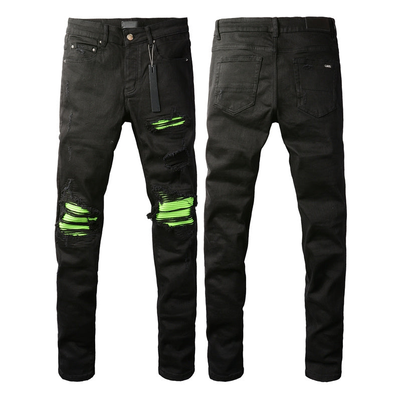 AMIRI Slim Fit Distressed Jeans – Full Length Denim