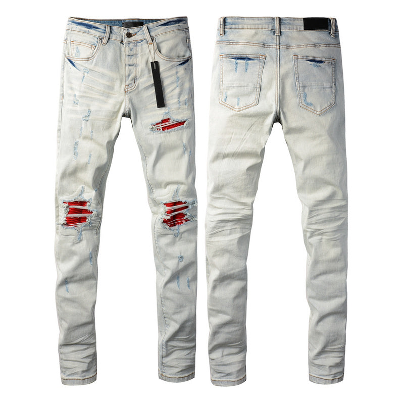 AMIRI Slim Fit Distressed Jeans – Full Length Denim