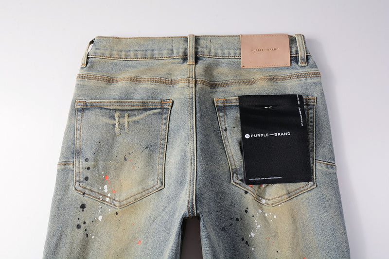 Purple Brand Jeans #9071 | Skinny Fit Scratched Denim
