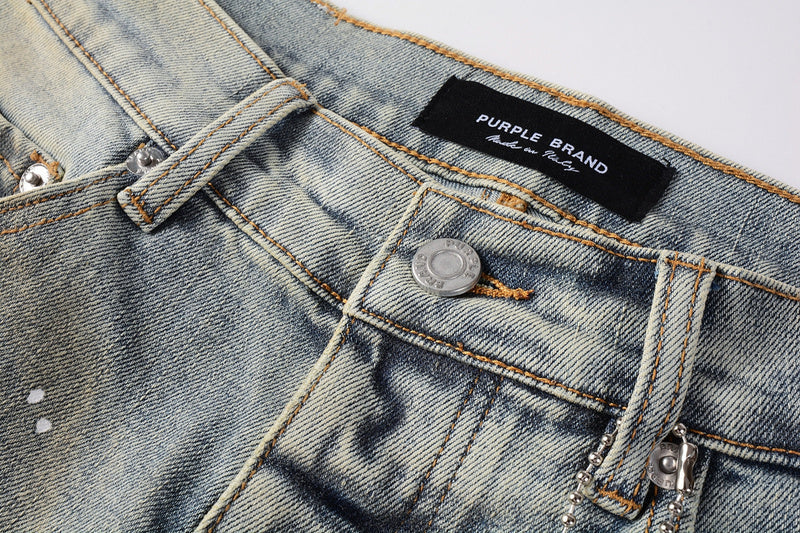 Purple Brand Jeans #9071 | Skinny Fit Scratched Denim