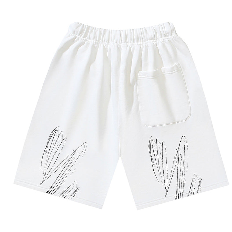 OFF-WHITE "OFF" Stencil Logo Cotton Sweatshorts
