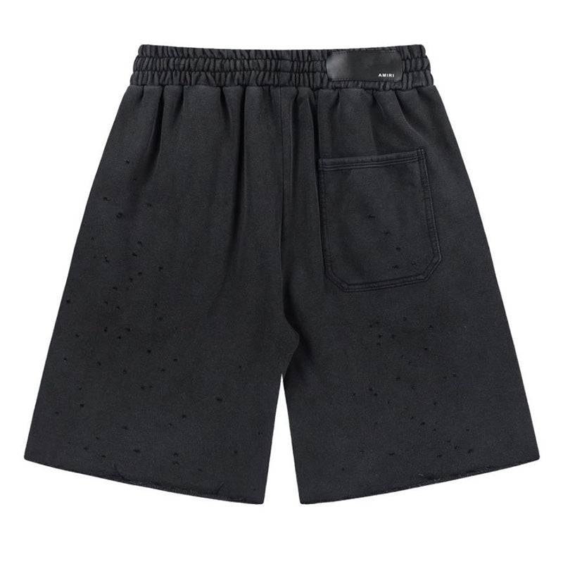 AMIRI Logo-Embellished Cotton Track Shorts