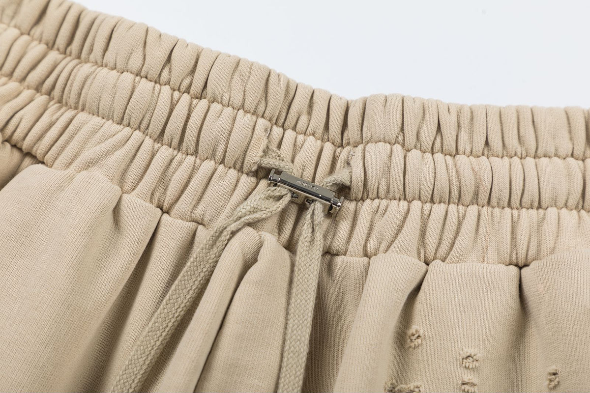 AMIRI Logo-Embellished Cotton Track Shorts
