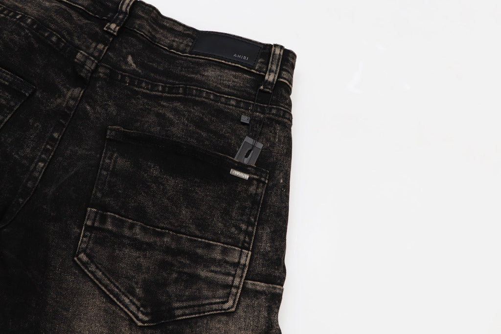 AMIRI Slim Jeans #H502 – Distressed Cotton Denim