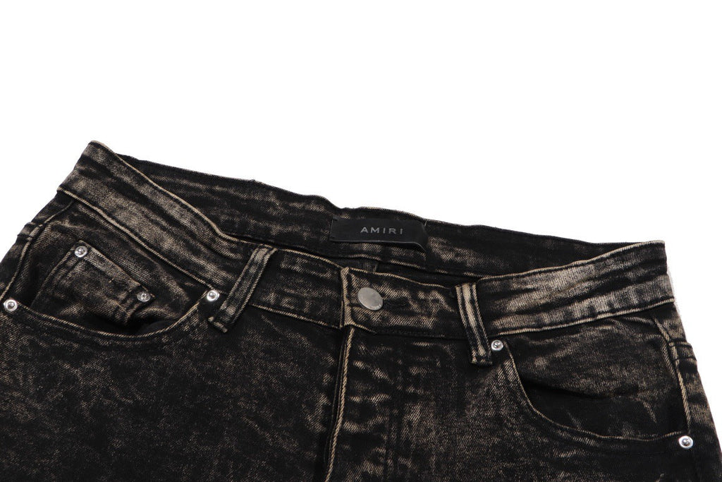 AMIRI Slim Jeans #H502 – Distressed Cotton Denim