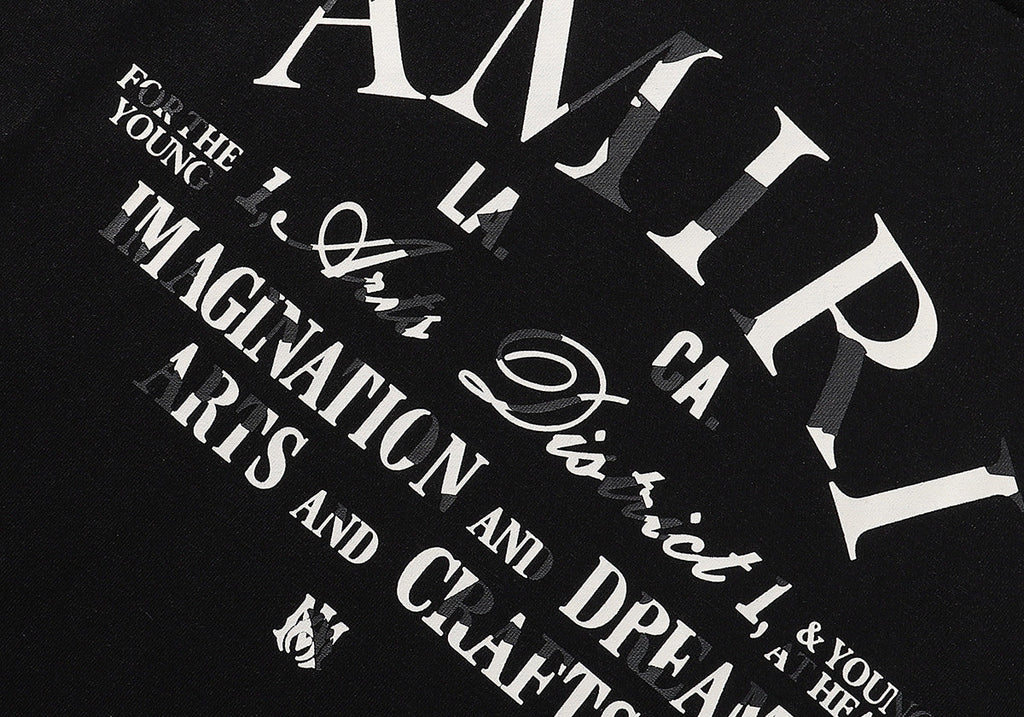 AMIRI Logo-Print Cotton Hoodie