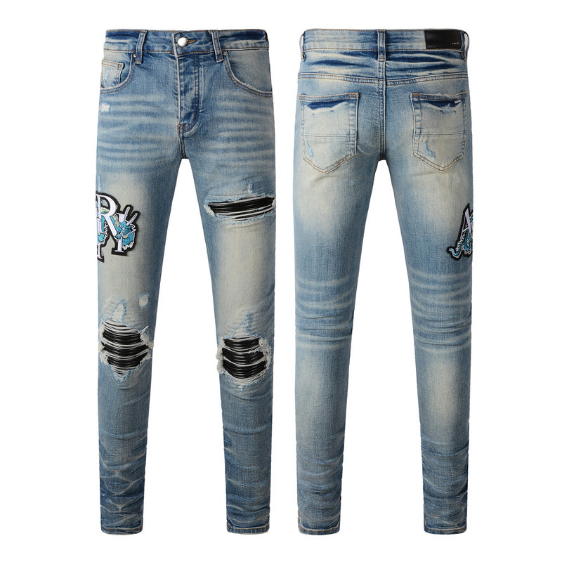 AMIRI Slim Fit Jeans #8897 – Men's Distressed Denim