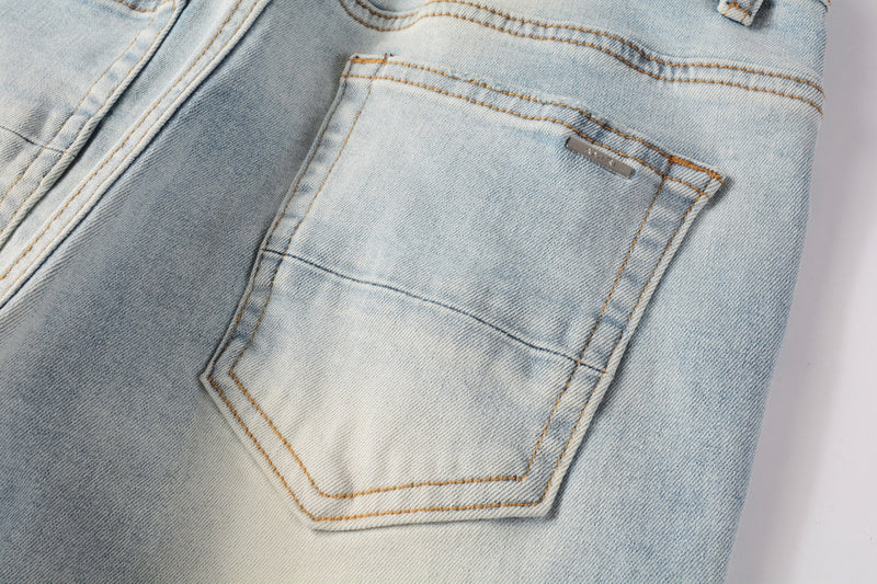 AMIRI Slim Fit Distressed Jeans – Full Length Denim