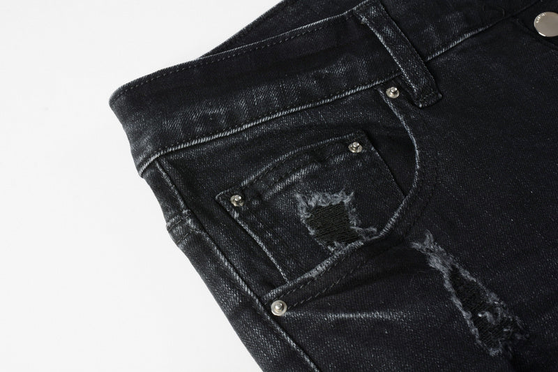 AMIRI Slim Fit Distressed Jeans – Full Length Denim
