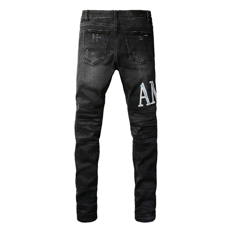 AMIRI Slim Fit Distressed Jeans – Full Length Denim