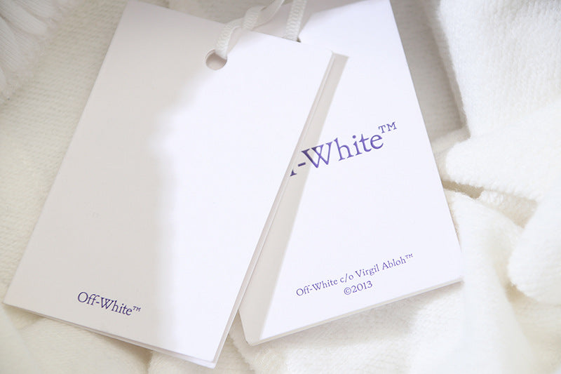 OFF-WHITE "Tape Circle" Deconstructed Logo Cotton Sweatshorts