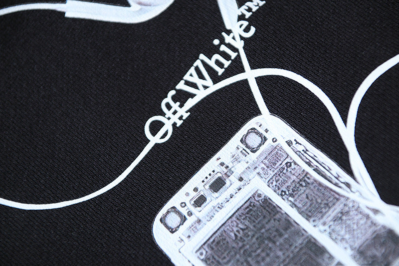 Off-White Logo-Print Cotton Crewneck Sweatshirt