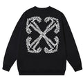 Off-White Logo-Embroidered Cotton Crewneck Sweatshirt