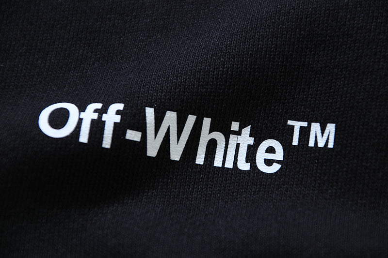 Off-White Logo-Embroidered Cotton Crewneck Sweatshirt