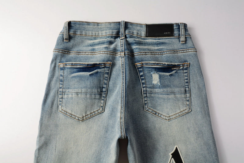 AMIRI Slim Fit Distressed Jeans – Full Length Denim