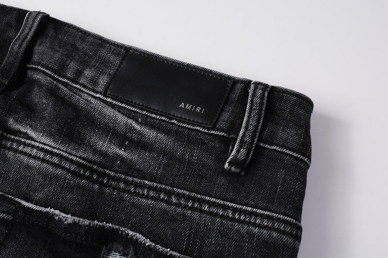 AMIRI Slim Fit Distressed Jeans – Full Length Denim