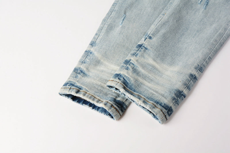 AMIRI Slim Fit Distressed Jeans – Full Length Denim