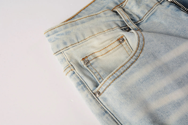 AMIRI Slim Fit Distressed Jeans – Full Length Denim