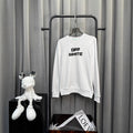 Off-White OW Logo Graphic Crewneck Pullover Sweatshirt — White & Black