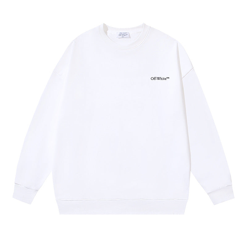 Off-White Logo Cotton Crewneck Sweatshirt