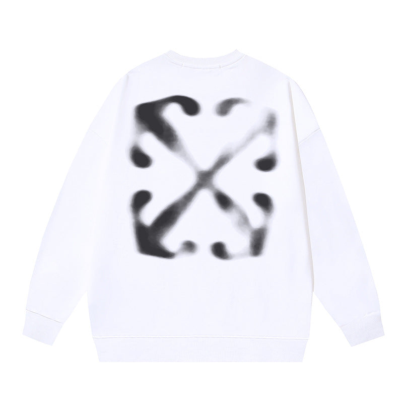 Off-White Logo Cotton Crewneck Sweatshirt