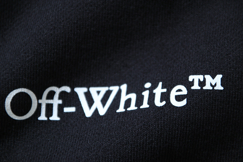 Off-White Logo Cotton Crewneck Sweatshirt