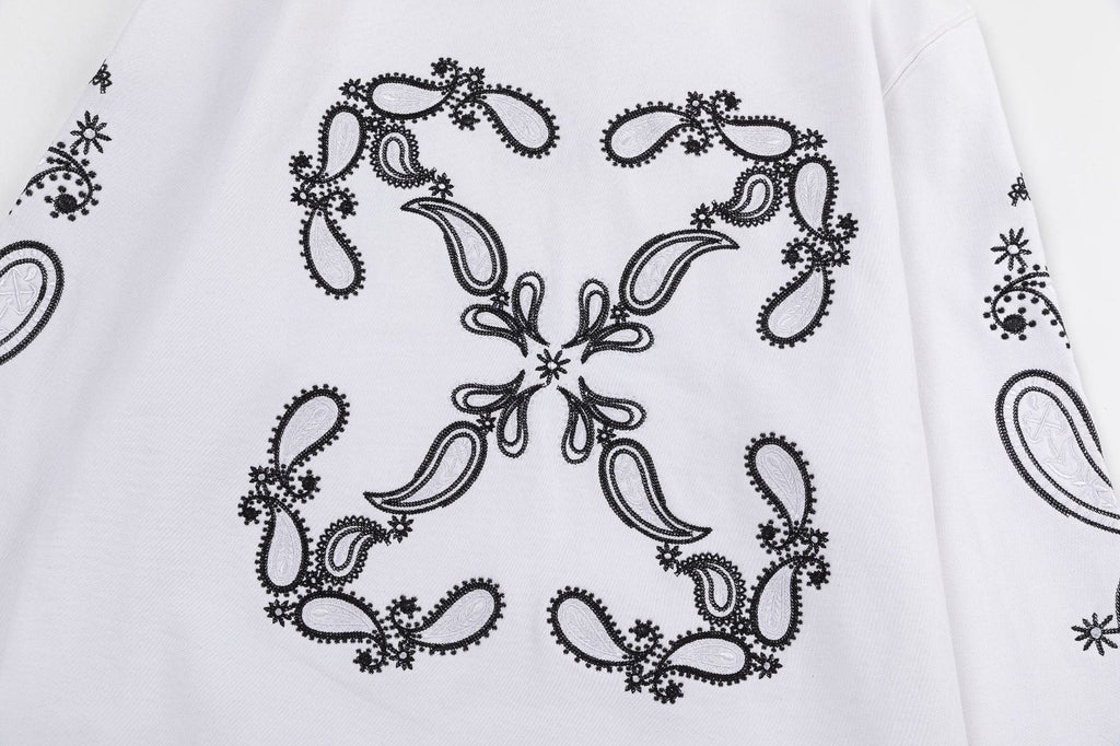 Off-White Logo Drawstring Hoodie — 100% Cotton Fleece