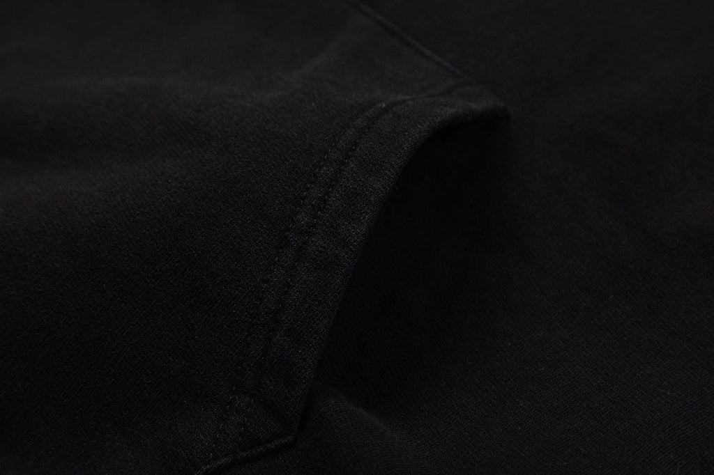 Off-White Logo Drawstring Hoodie — Black