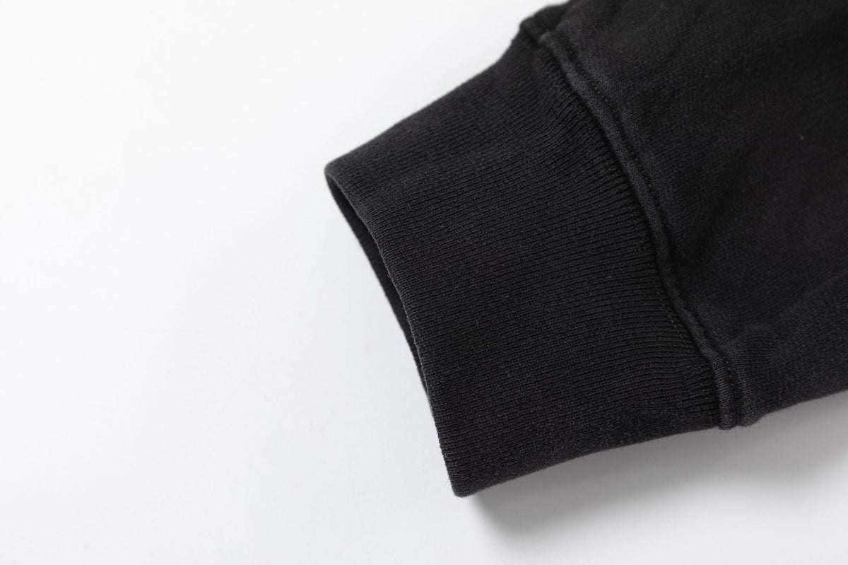 Off-White Logo Drawstring Hoodie — Black