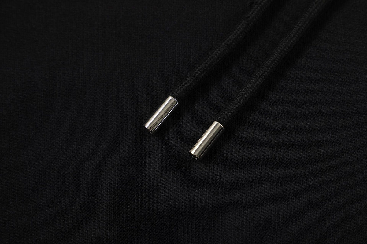 OFF-WHITE Logo Drawstring Hoodie (Black)