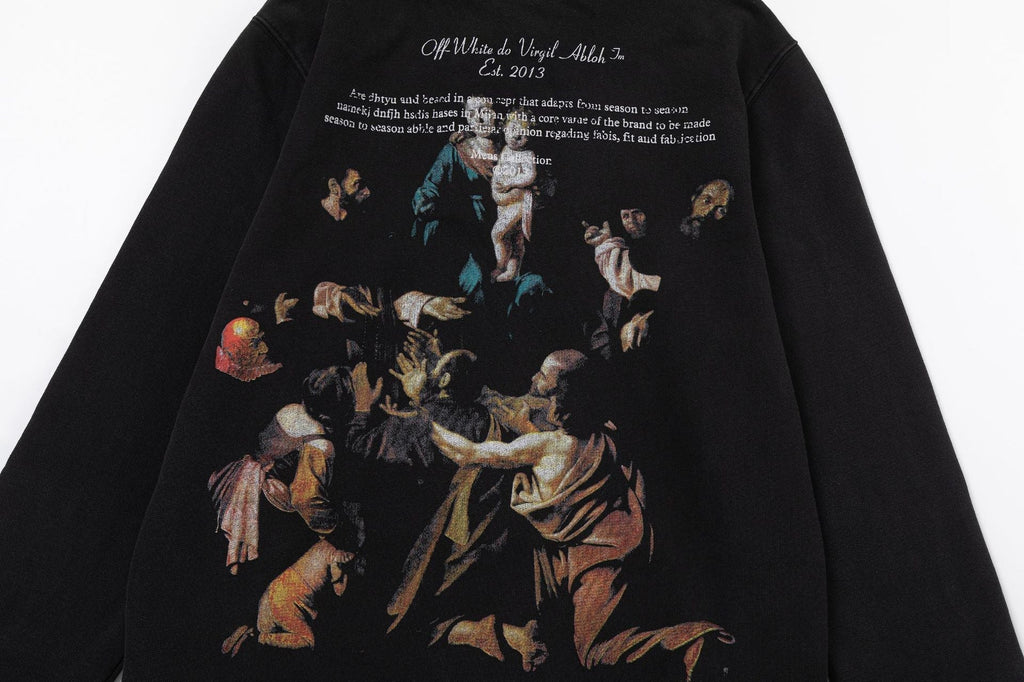 OFF-WHITE Virgil Abloh Caravaggio Print Hoodie