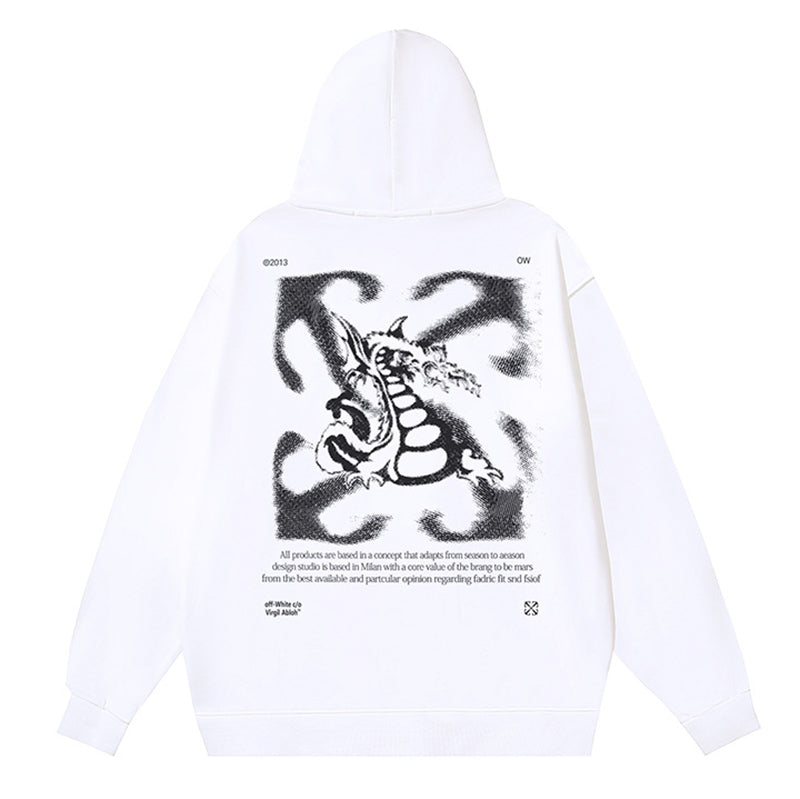 OFF-WHITE Dragon Arrow Graphic Hoodie