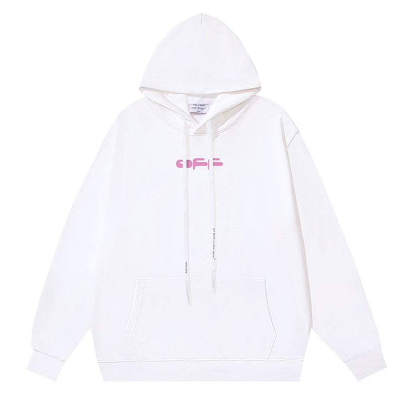Off-White Dragon Graphic Drawstring Hoodie