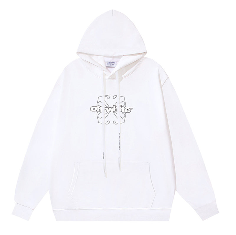 Off-White Logo Drawstring Hoodie