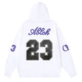 Off-White Logo Drawstring Hoodie — White / Black