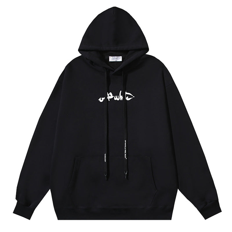 Off-White Brushstroke Arrow Hoodie – Classic Logo Back Print