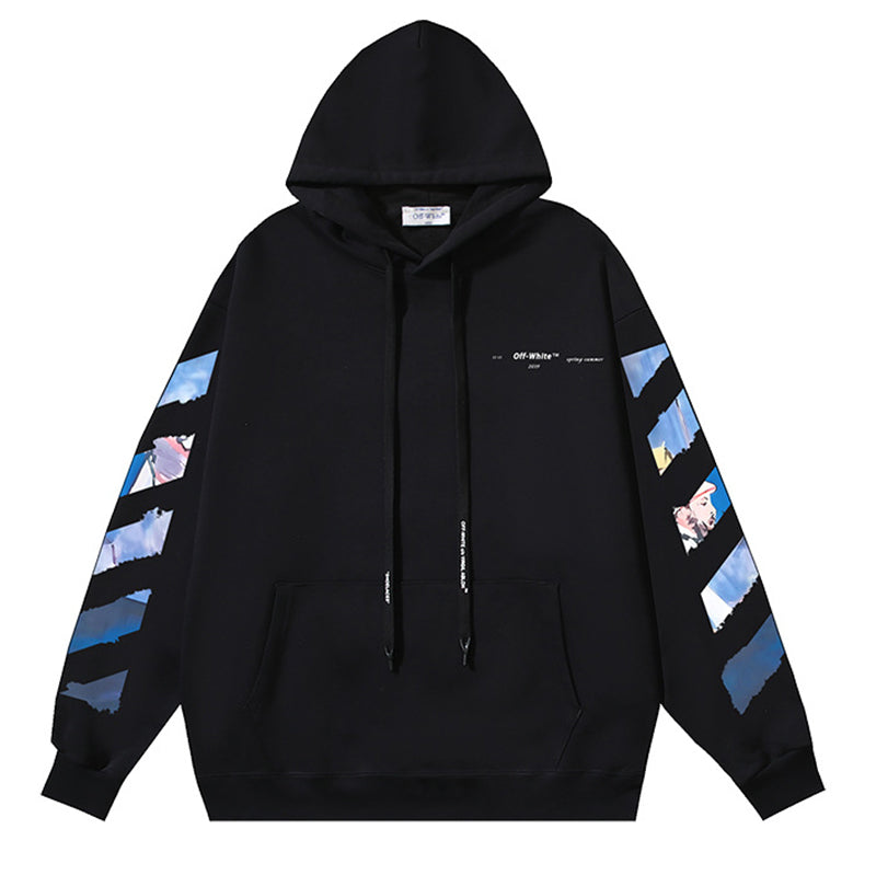 Off-White Monet Impressionism Arrow Hoodie – Painting Print